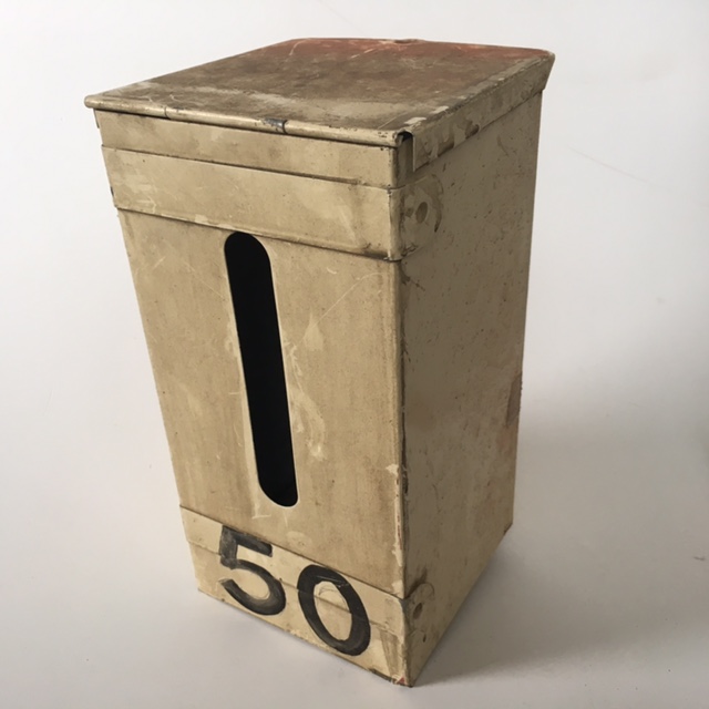 POST BOX, Cream Vertical No. 50